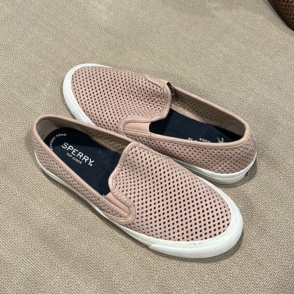 Pink slip on sperrys